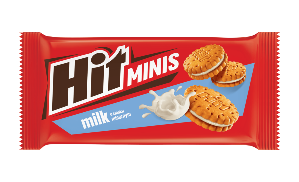 Herbatniki HIT Minis z kremem o smaku mlecznym
