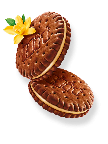 Ciasteczka HIT z kremem o smaku waniliowym