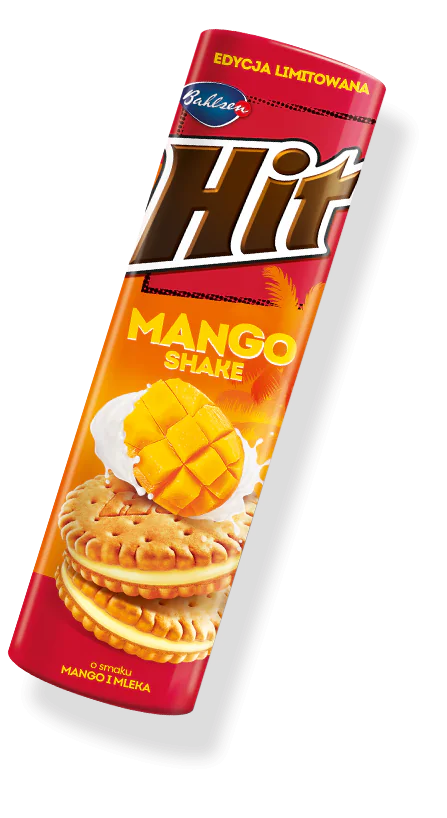 Herbatniki HIT z kremem o smaku mango shake
